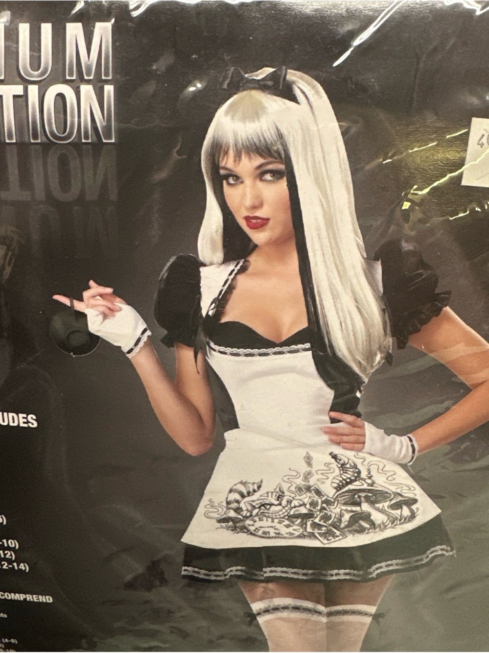 California Costumes Black & White Gothic Maid Dress